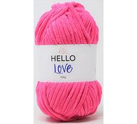 Hello Love Yarn, Pinkie Pink, 100g