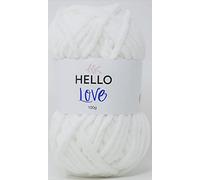 Hello Love Yarn, White, 100g