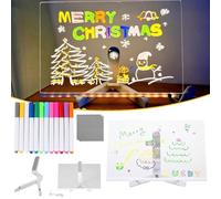 Hello Luno MagicBoard, Hello Luno Magic Board with 12 Color Pens/3 Specification/Adjustable Stand, Led Drawing Board, Kids Neon Drawing Pad - Soft Eye Protection Light (M)