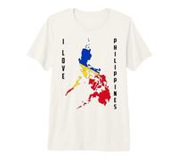 Hello Manila I Love Philippines Map Flag Proud Filipino Mama Premium T-Shirt