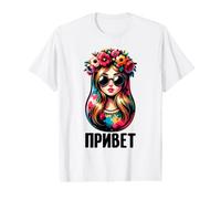 Hello Matreshka Russian Girl Russia Ourfit for Matryoshka Value Graphic T-Shirt