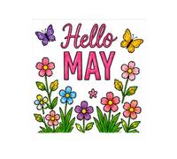 Hello May: 31 Colouring Pages for Kids: A UK Late Spring Colouring Book for Ages 6-10 (Hello Every Month: UK Colouring Books for Kids Series 1-12)