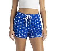 Hello Mello Signature Lounge Shorts Womens Soft Relaxed Pajama Bottoms Roomy Wide Leg Drawstring Waist Side Pockets, Good Dreams Only, Small-Medium