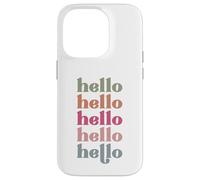 Hello men women and kids that love giving morning hellos Case for iPhone 14 Pro