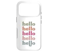 Hello men women and kids that love giving morning hellos Case for iPhone 17 Pro