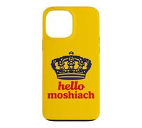 Hello Moshiach Now Messiah Chabad Lubavitch Rebbe Jewish Case for iPhone 13 Pro Max