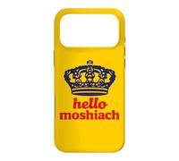 Hello Moshiach Now Messiah Chabad Lubavitch Rebbe Jewish Case for iPhone 17 Pro Max