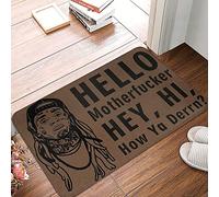 Hello Motherfucker Hey, Hi How Ya Derrn Floor Mats Non Slip Welcome Mat Perfect Entrance Rug For Pets Garden Kitchen 40 X 60Cm