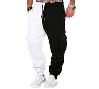 Hello MrLin Joggers for Men UK Casual Drawstring Baggy Sweatpants Stretch Waist Gym Workout Tracksuit Bottoms Men with Pocket
