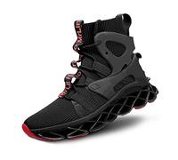 Hello MrLin Men's Running Shoes Slip On Athletic Blade Sock Sneakers Hip Hop Tennis Fashion Black