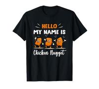 Hello My Name Is Chicken Nugget Halloween Costume Kids T-Shirt