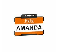 Hello My Name is ID Card with Orange Bands Student Nurse Doctor NHS Doctor Student Doctor GP Healthcare Assistant Nurse Practitioner Clinical Medical
