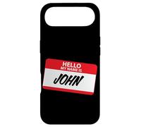 Hello My Name Is John Classic Name Tag Design Case for iPhone Air