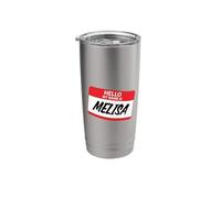 Hello My Name is Melisa Classic Name Tag Design Stainless Steel Insulated Tumbler