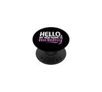 Hello My New Name is Mommy Baby Shower PopSockets Adhesive PopGrip