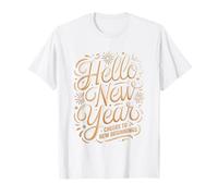 Hello New Year Cheers to New Beginnings Celebration T-Shirt