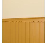 hello nook (Pack of 2) Medium Scallop Trims - Unprimed - 1m long - Wall and Shelf Edging MDF Wood (by Trims & Co.)