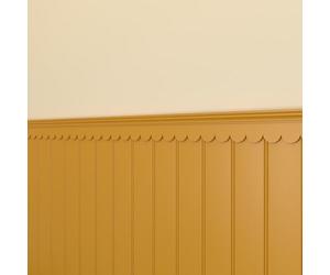 hello nook Trims & Co. Medium Scallop Trims - Unprimed - 1m Long - Wall and Shelf Edging MDF Wood - Pack of 2