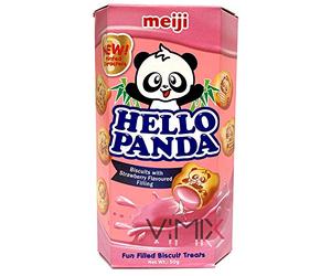 Hello Panda Biscuit with Strawberry Flavoured Filling (10 x 50g)