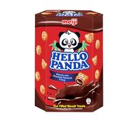 Hello Panda Biscuits 260g - Fun, Crunchy Biscuits Filled with Smooth Chocolate Cream | Halal Certified (Chocolate)