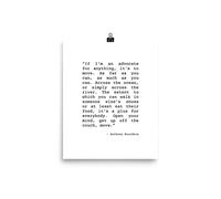 hello. please. thank you. | Anthony Bourdain Quote Poster | Travel Print | 8"×10" Unframed Matte Paper Wall Art for Home Office