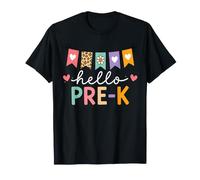 Hello Pre-K Back to School Pre-Kindergarten Teacher Student T-Shirt