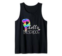 Hello Pre-School Fun Back to School Gear Students Teachers Tank Top