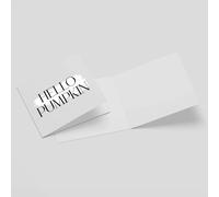 Hello Pumpkin Square Greetings Card