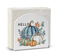Hello Pumpkinll Acrylic Cocktail Napkin Holder Fall Coffee Table Decor