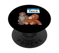 Hello Punch the Monkey Japan With Stuffed Animal Friend PopSockets Adhesive PopGrip