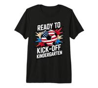 Hello Ready KICK Off Kindergarten School Soccer First Day Premium T-Shirt