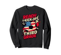 Hello READY KICK OFF THIRD GRADE Soccer First Day Cute Sweatshirt