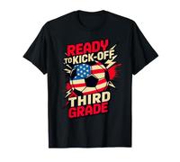 Hello Ready KICK Off Third Grade Soccer First Day Cute T-Shirt
