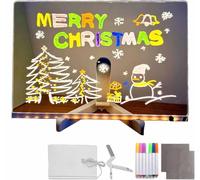 Hello ruisi Magic Board, Helloruisi LED Drawing Tablet, LED Drawing Magic Board Glow, with 7 pens and Rags(L 11.8 * 7.8in)