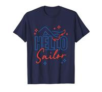 Hello Sailor T-Shirt, Men, Navy Blue, Small