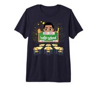 Hello School Black Boys Melanin Boy Student Prince Classroom Premium T-Shirt