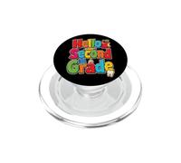 Hello Second Grade Back To School Elementary Kids Gift PopSockets PopGrip for MagSafe