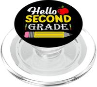 Hello Second Grade - Cute Back To School For Teachers & Kids PopSockets PopGrip for MagSafe