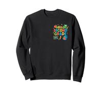Hello Second Grade Funny Back to School Student Teacher Art Sweatshirt