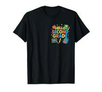 Hello Second Grade Funny Back to School Student Teacher Art T-Shirt