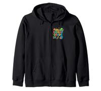 Hello Second Grade Funny Back to School Student Teacher Art Zip Hoodie