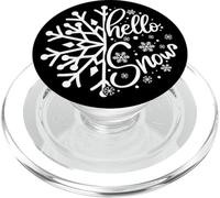 Hello Snow Lover Days Art Cold Weather Winter Theme PopSockets PopGrip for MagSafe