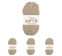 Hello Softie Blanket Yarn 100g - Cookie Dough (Pack of 4)