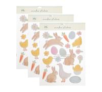Hello Spring Easter Window Stickers - Pack of 3 - a Great Way to Get Into a Springtime, Seasonal Mood and Spread The Easter Joy to Those Passing by Your Window