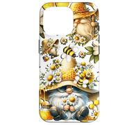 Hello Spring Gnome With Honeycomb Hat And Cute Daisy Flowers Case for iPhone 16 Pro