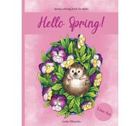 Hello Spring!: Line Art Coloring Book