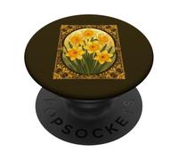 Hello Spring The Cheerful March Daffodil PopSockets Adhesive PopGrip