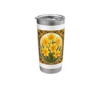 Hello Spring The Cheerful March Daffodil Stainless Steel Insulated Tumbler