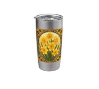 Hello Spring The Cheerful March Daffodil Stainless Steel Insulated Tumbler