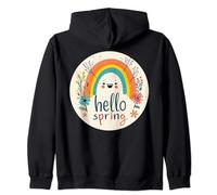 Hello Spring vibes costume for blooming season lovers Zip Hoodie